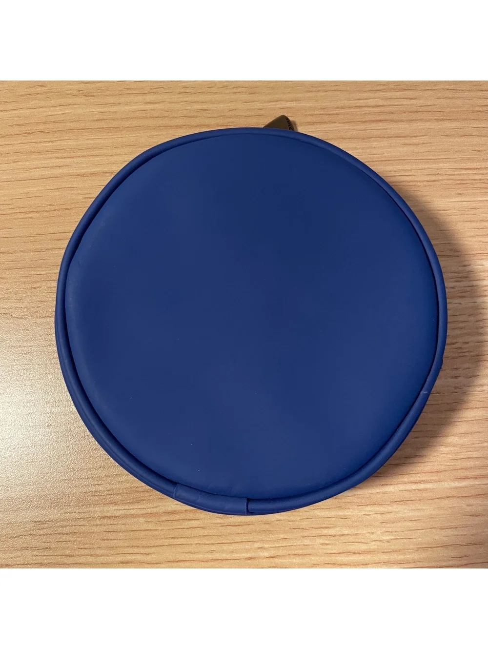 Dior Round Blue Zippered Pouch